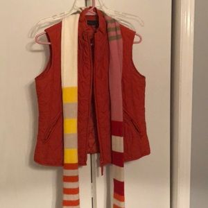 Orange vest with scarf
